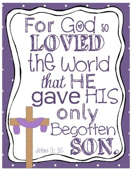 Download Bible Verse Posters: Perfect for Lent! by Deanna Roth | TpT