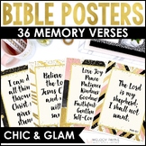 36 Bible Verse Posters for Christian Classroom, Sunday Sch