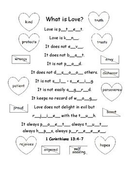 Bible Verse Printable 1 Corinthians 13 4 7 By Interactive Printables
