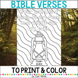 Bible Verse Printable Scripture to Color Your Word Is a La