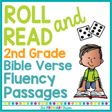 Bible Verse Roll it, Read it, and Color it Fluency Workshe