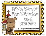 Bible Verse Rubric / Certificates