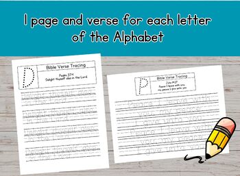 Bible Verse Tracing Worksheets, Handwriting Practice Sheets by Ant on ...