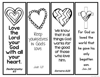 bible verse valentine bookmarks by amys smart designs tpt