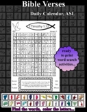 Bible Verses, learn ASL Finger spelling word search colori