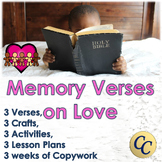 Bible Verses on Love - Coloring, Copywork, Lesson and Activities