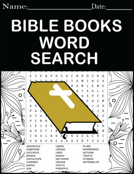 Bible Word Search Puzzle Vocabulary Worksheet Activity by Bethel Puzzles