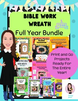 Preview of Bible Work Wreaths. Full Year of Bible Projects.
