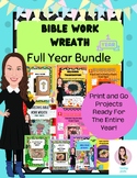 Bible Work Wreaths. Full Year of Bible Projects.