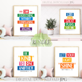 Bible quotes posters bundle Vol. 23 - Rainbow colors designs
