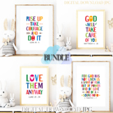 Bible quotes posters bundle Vol. 28 - Printable wall art f