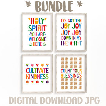 Preview of Bible quotes posters bundle Vol. 52 - Catholic and Christian classroom decor