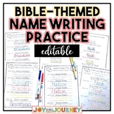 Bible-themed Name Writing Practice {Editable}