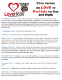 Bible verses on Love to Meditate on Day and Night