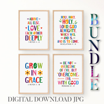 Preview of Bible verses posters bundle Vol. 38 - Christian classroom wall art decor