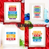 Bible verses posters bundle vol. 101. Rainbow colors