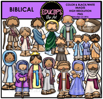 Preview of Biblical Clip Art Bundle {Educlips Clipart}