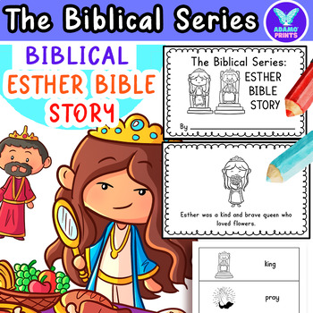Preview of Biblical Series: Esther Bible Story Emergent Reader ELA Activity NO PREP