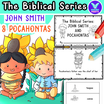 Preview of Biblical Series: John Smith and Pocahontas Emergent Reader ELA Activity NO PREP
