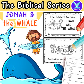 Preview of Biblical Series: Jonah and the Whale Emergent Reader ELA Activities NO PREP