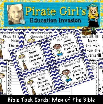 Preview of Bible Task Cards: Men of the Bible