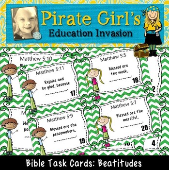 Preview of Bible Task Cards: The Beatitudes