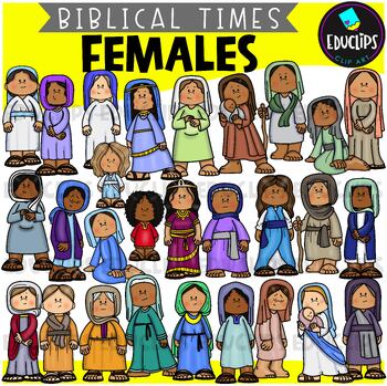 Preview of Biblical Times FEMALES - Clip Art Set {Educlips Clipart}