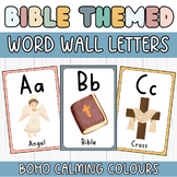 Bible Word Wall Letters: Classroom Christian Decor