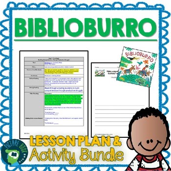 Preview of Biblioburro by Jeanette Winter Lesson Plan and Activities