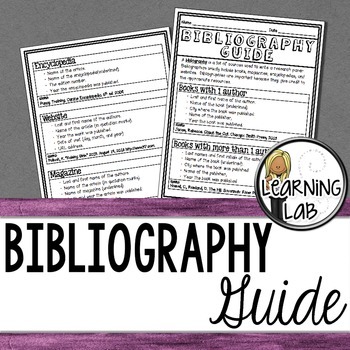 Preview of Bibliography Guide