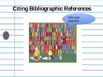 Preview of Bibliography Practice POWERPOINT - Create a Book List for a Seedfolks Character!
