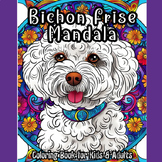 Bichon Frise Mandala Coloring Book