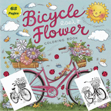 Bicycle Flower Coloring Pages