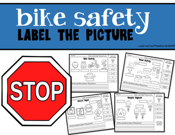 Preview of Bicycle Road Safety Label a Picture