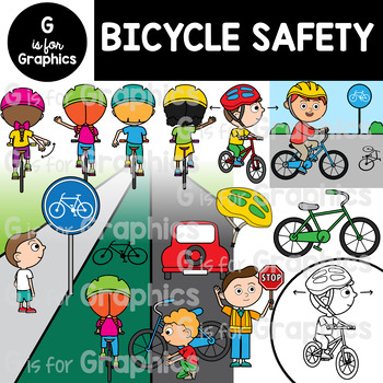 Preview of Bicycle Safety Clipart