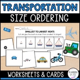 Bicycles Size Ordering for Transportation Theme | Order by