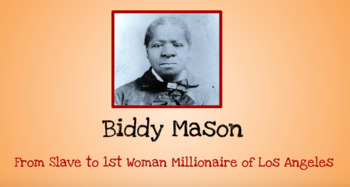Preview of Biddy Mason: From Slave to Millionaire