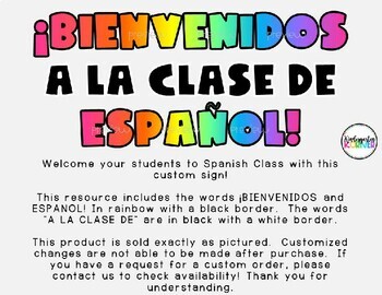 Bienvenidos Español
