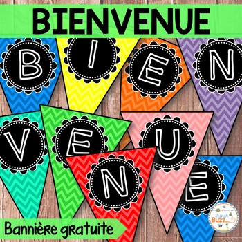 Preview of French Back to School Welcome Banner - Rentrée - Bannière Bienvenue - Free