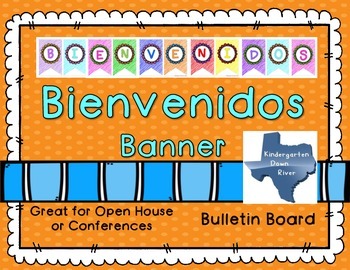 Preview of Bienvenidos Printable Banner- Spanish Welcome Banner