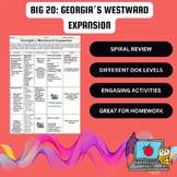 Big 20: Georgia's Westward Expansion SS8H4 No Prep! Spiral