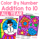 Color By Number Addition to 10 Bundle