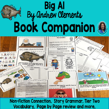 Preview of Big Al Book Companion Develop Comprehension skills and Tier Two Vocabulary