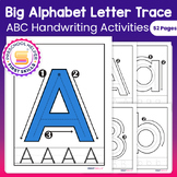 Big Alphabet Letter Tracing Worksheets: ABC & abc Handwrit