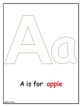 Big Alphabets Activity with coloring by Hend Alzenedy | TPT