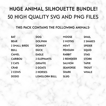 Download Big Animal Silhouette Svg Bundle Safari Reindeer Fish Farm Tpt PSD Mockup Templates