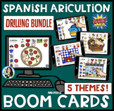 Spanish Articulation Drilling BOOM Card BUNDLE for Speech Therapy