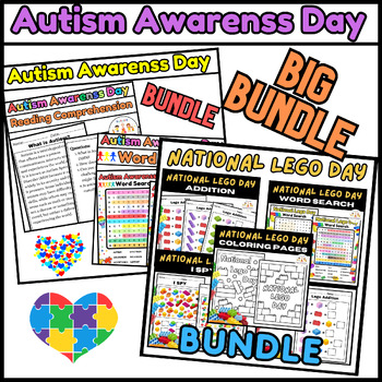Preview of Big BUNDLE Worksheets Autism Day
