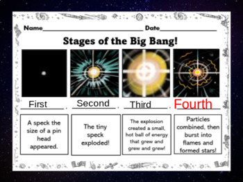 Big Bang Lesson Plan by Lee Jensen | TPT