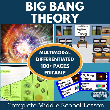 Preview of Big Bang Theory Complete 5E Lesson Plan